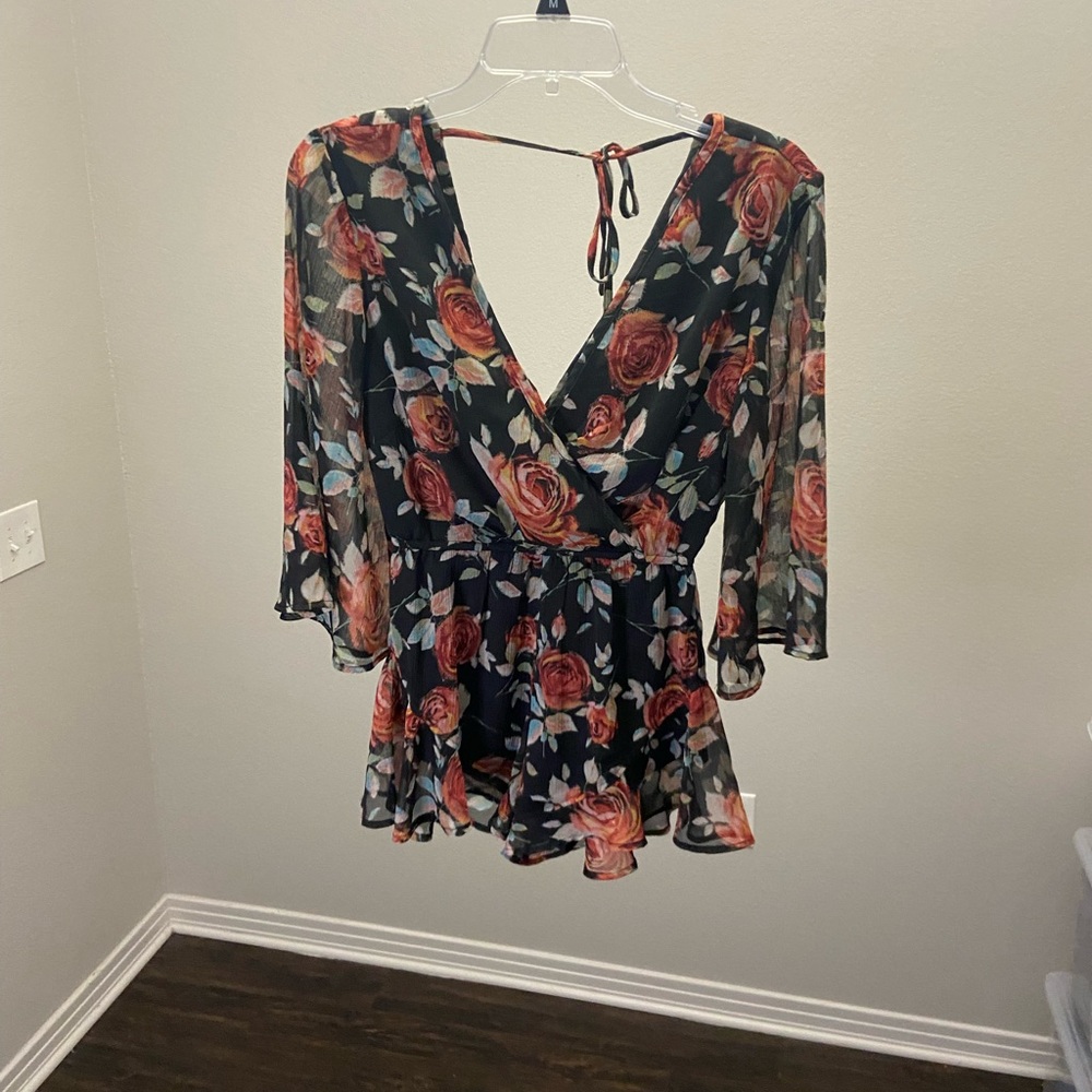 Band of Gypsies Floral Romper